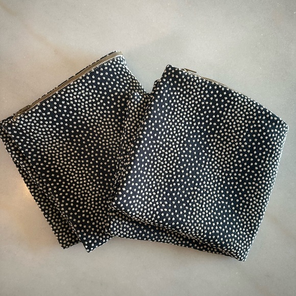 2PC 20" Black Luxury Decorative Polka Dot Cushion Throw Pillow Covers - Picture 2 of 5